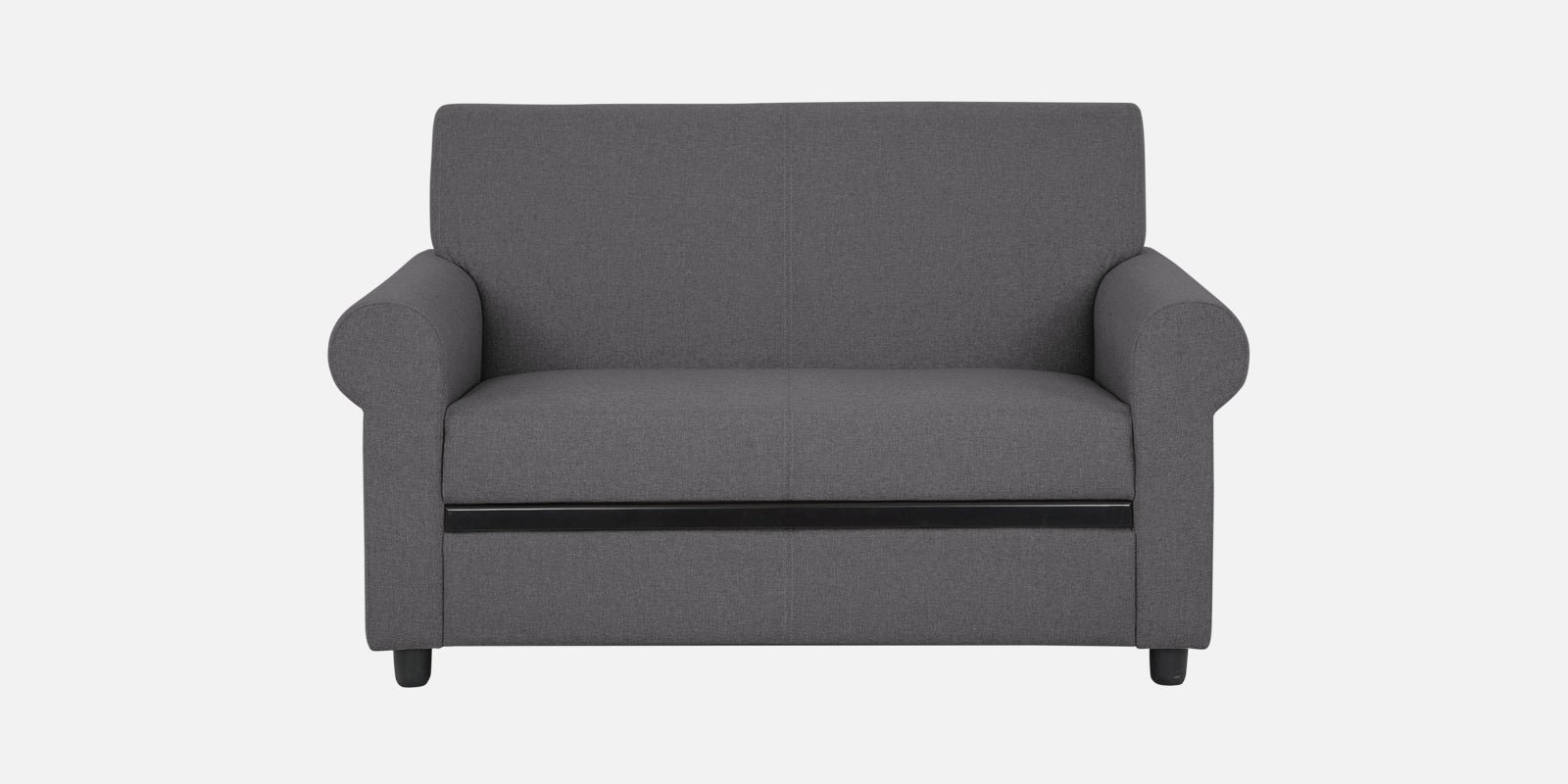 Ribby Fabric 2 Seater Sofa in Sudo Grey Colour