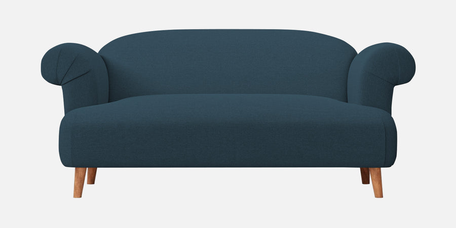 Barber Fabric 2 Seater Sofa In Cool Blue Colour - Febonic Living