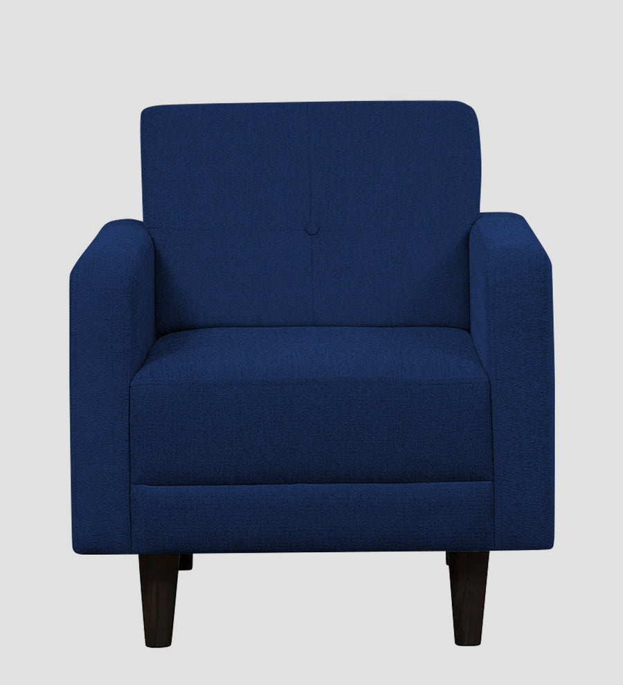 Noha Fabric 1 Seater Sofa In Royal Blue Colour - Febonic Living