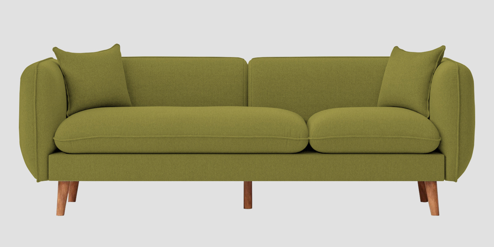 Reva Fabric 3 Seater Sofa In Kelly Green Colour - Febonic Living