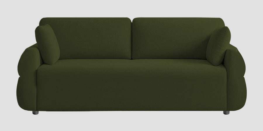 Jack Fabric 3 Seater Sofa In Olive Green Colour - Febonic Living