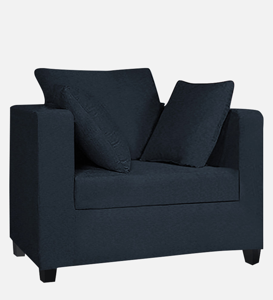 Nuska Fabric 1 Seater Sofa In Denim Blue Colour - Febonic Living