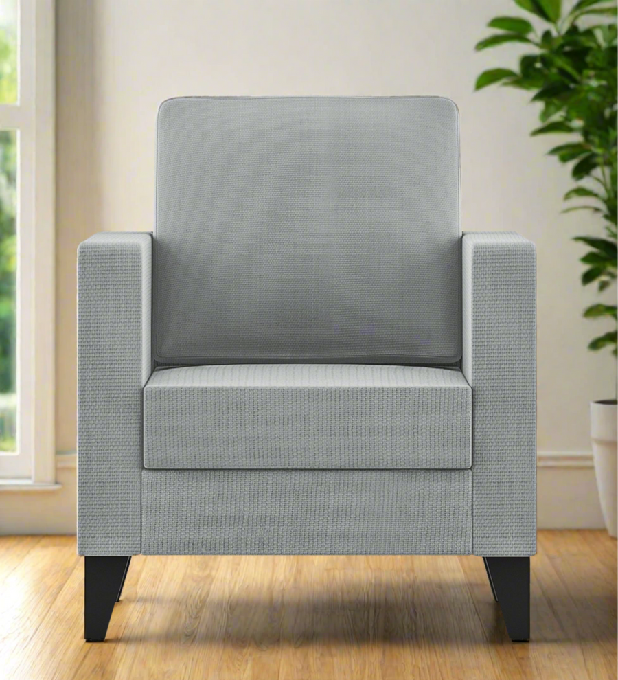Nori  1 Seater Fabric Sofa - Coin Grey by Febonic Living