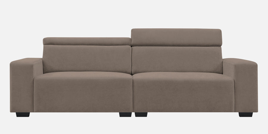Hiro Fabric 3 Seater Sofa In Rock Beige Colour - Febonic Living