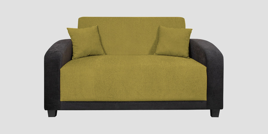 Alex Fabric 2 Seater Sofa In Parrot Green Colour - Febonic Living