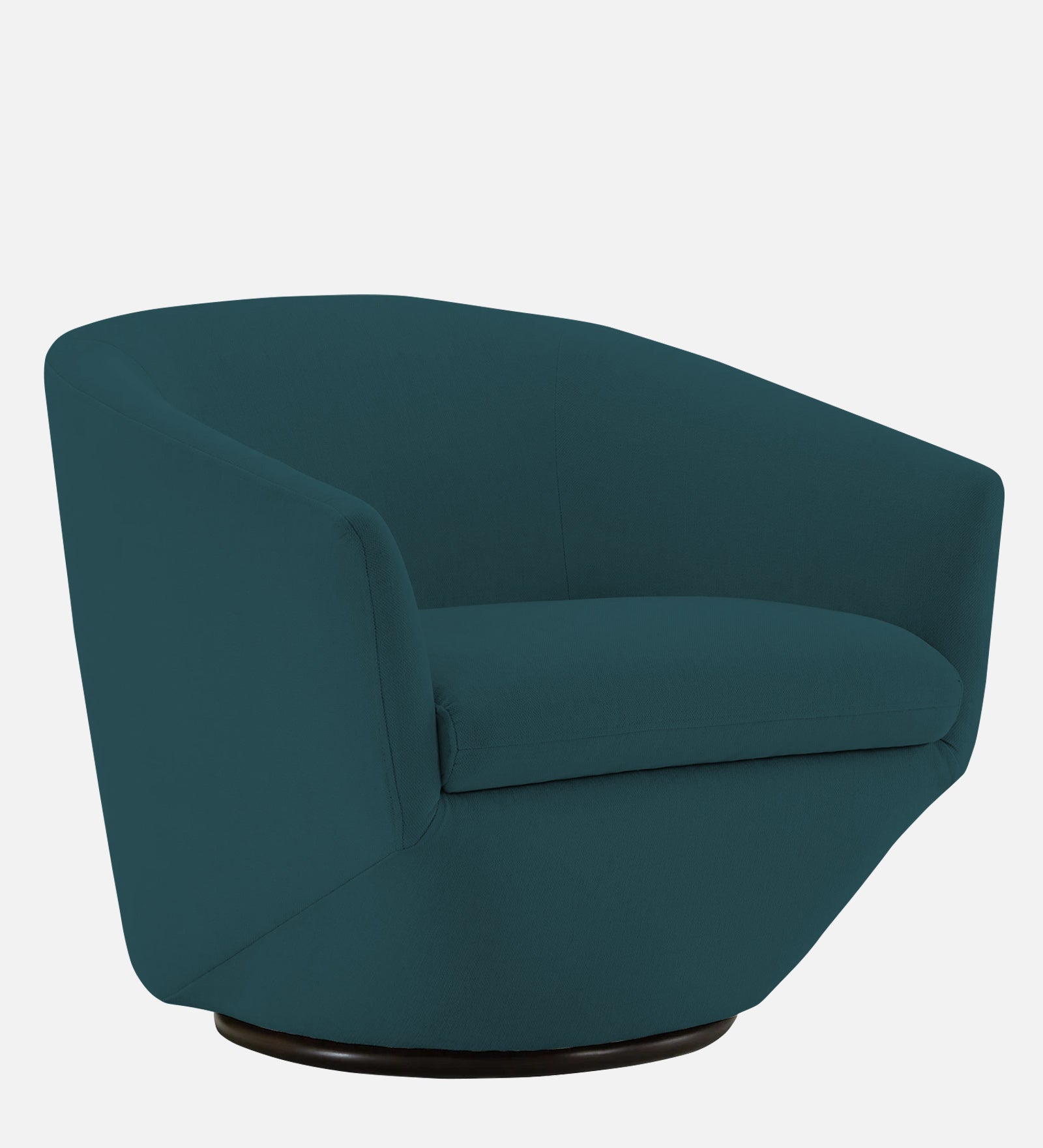 Haddie Velvet Swivel Chair in Arabian Green Colour