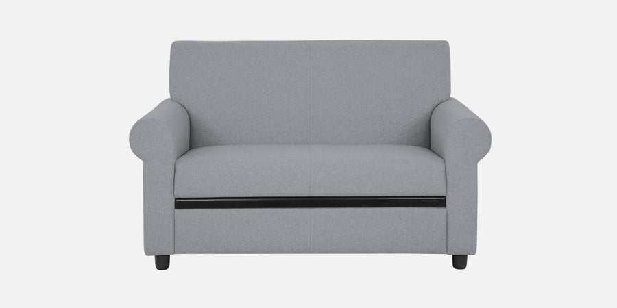 Ribby Fabric 2 Seater Sofa In Coin Grey Colour - Febonic Living