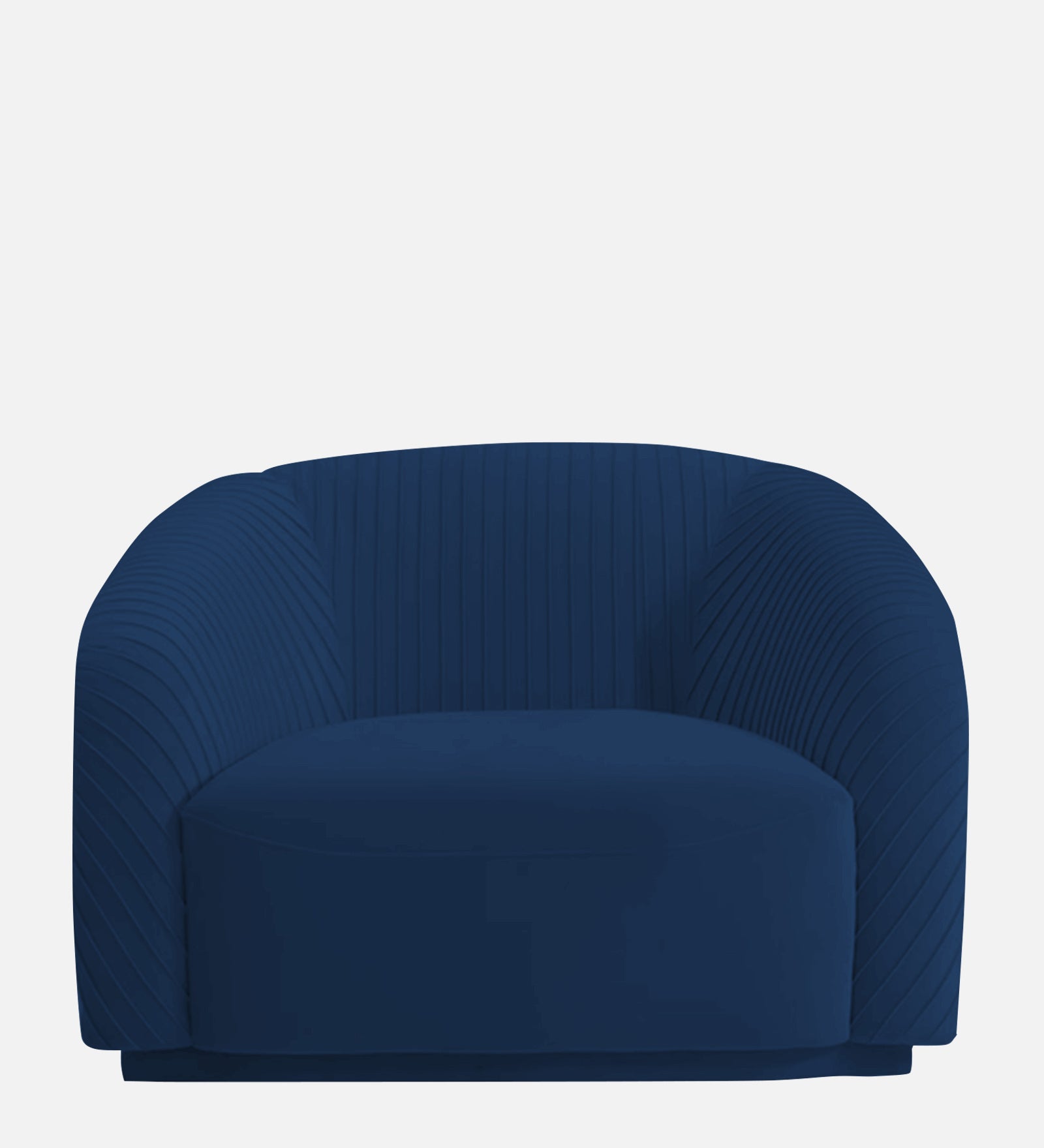 Yara Velvet Fabric 1 Seater Sofa in Imperial Blue Colour