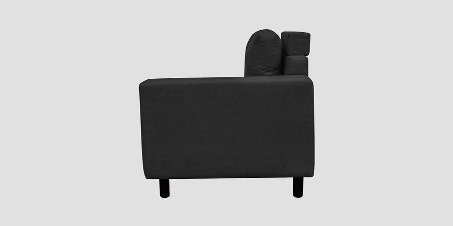 Betty Fabric 6 Seater Lhs Corner Sofa In Stone Grey Colour - Febonic Living