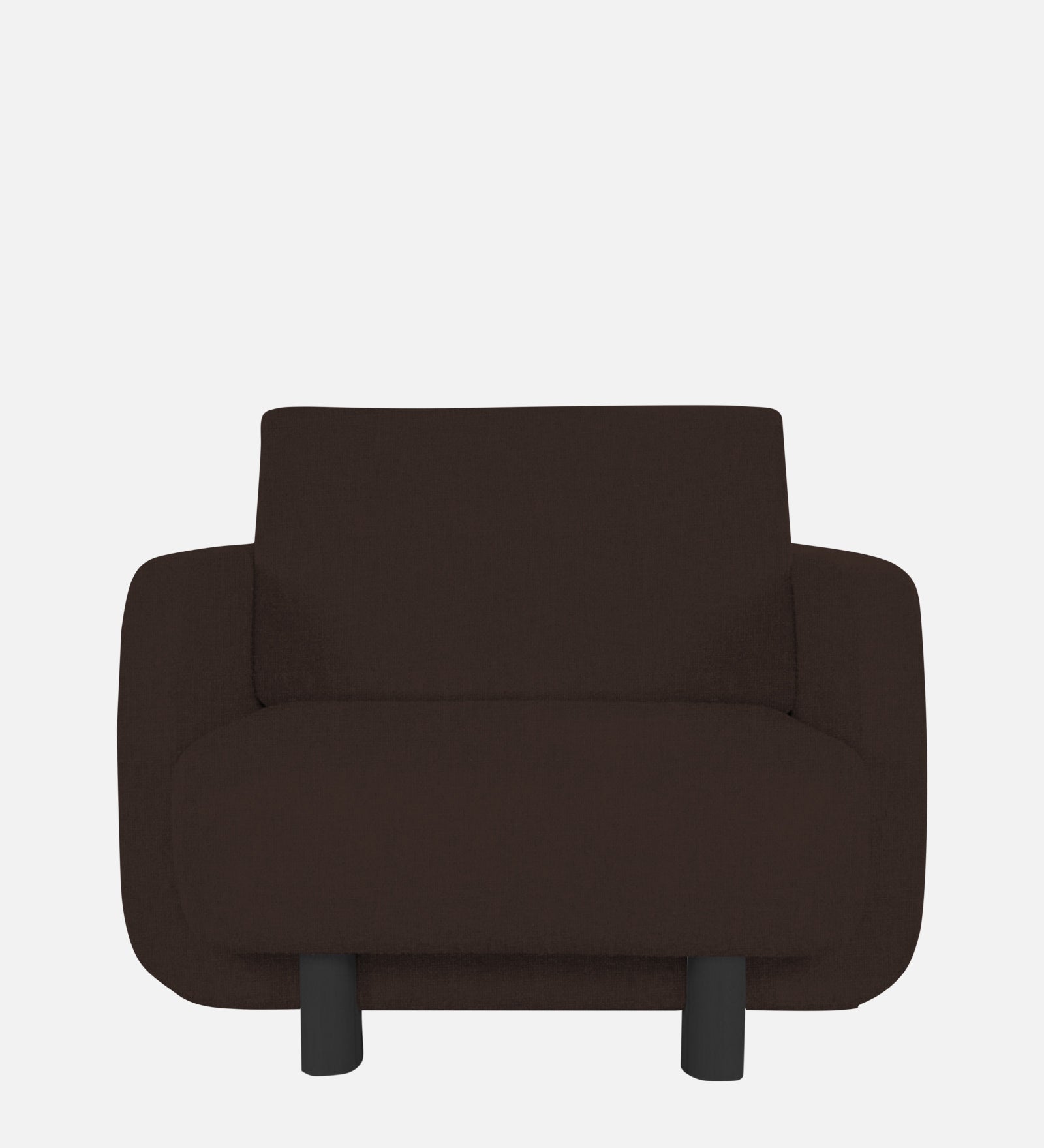 Varu Fabric 1 Seater Sofa In  Coffee Brown Colour - Febonic Living