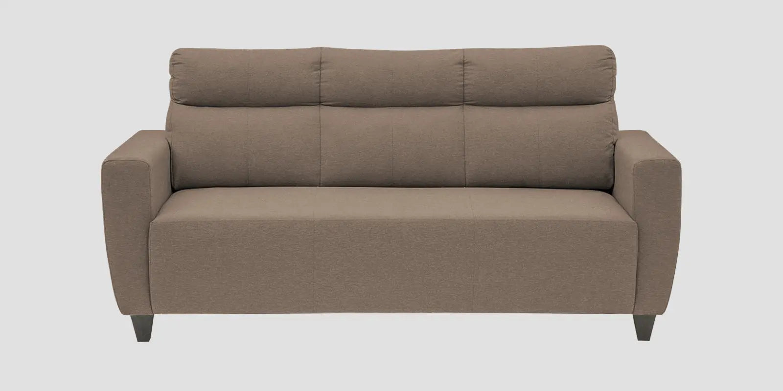 Burban Fabric 3 Seater Sofa In Nut Beige Colour Febonic Living