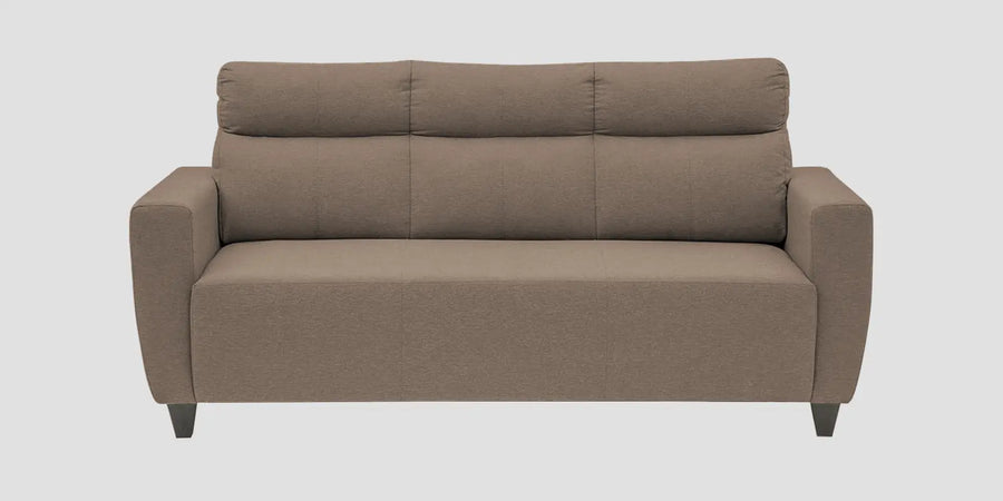 Burban Fabric 3 Seater Sofa In Nut Beige Colour - Febonic Living