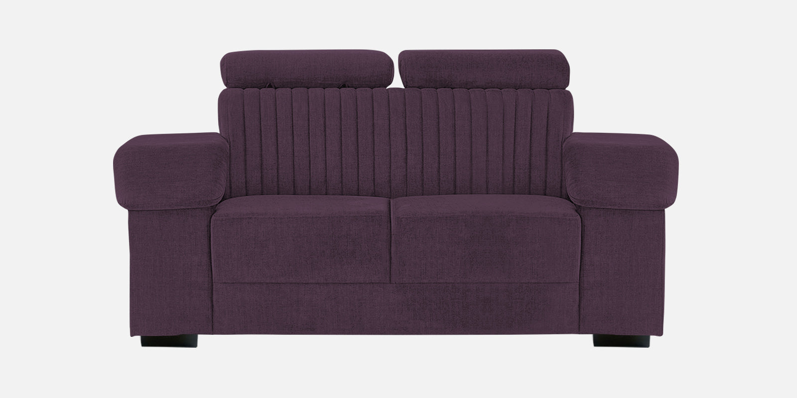 Draco Fabric 2 Seater Sofa In Greek Purple Colour