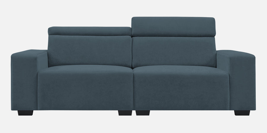 Hiro Fabric 2 Seater Sofa In Cobalt Blue Colour - Febonic Living
