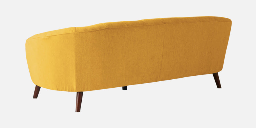 Benjamin Fabric 3 Seater Sofa In Bold Yellow Colour - Febonic Living