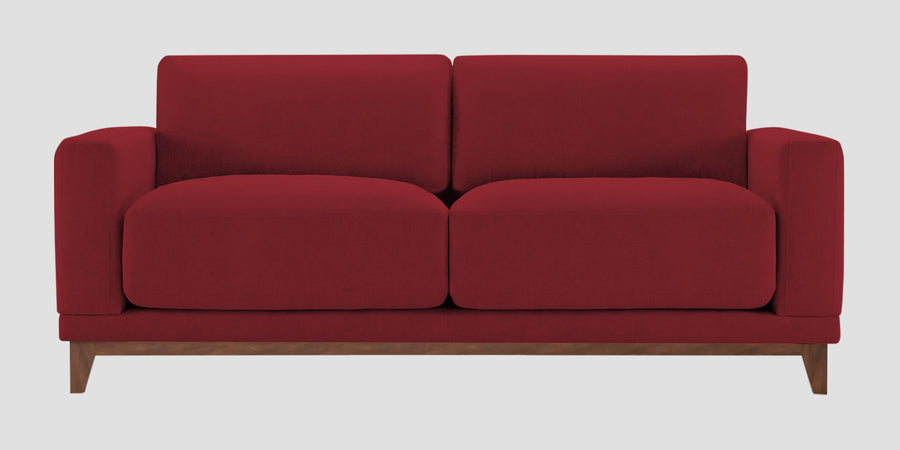 Esha Fabric 2 Seater Sofa In Chilli Red Colour - Febonic Living
