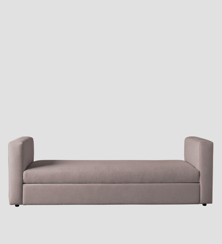Tosy Fabric 3 Seater Pull Out Sofa Cum Bed In Almond Beige Colour - Febonic Living