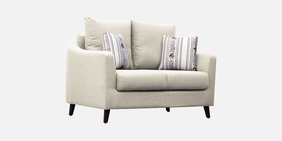 Kevin Fabric 2 Seater Sofa In Ivory Cream Colour - Febonic Living