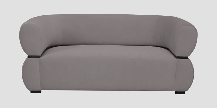 Kula Velvet 2 Seater Sofa In Pearl Grey Colour - Febonic Living