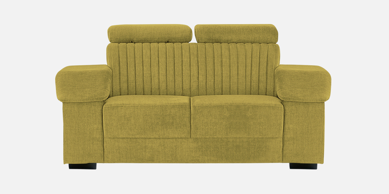 Draco Fabric 2 Seater Sofa In Parrot Green Colour