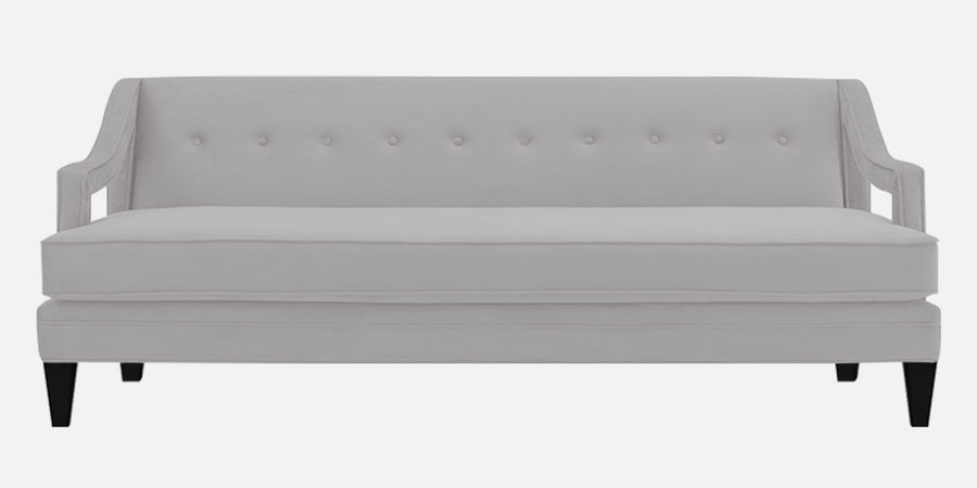 Daffy Velvet 3 Seater Sofa In Concrete Grey Colour - Febonic Living
