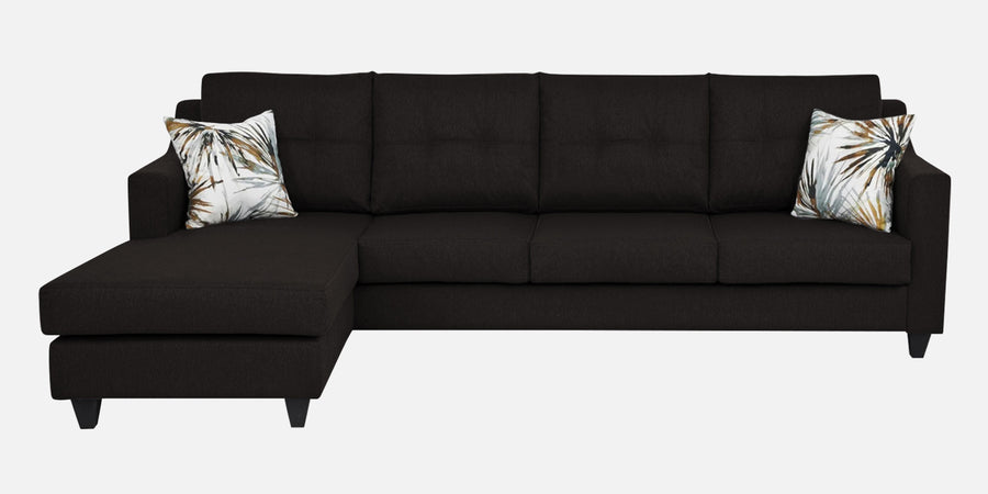 Welly Fabric Rhs Sectional Sofa 3 Lounger In Cara Brown Colour - Febonic Living