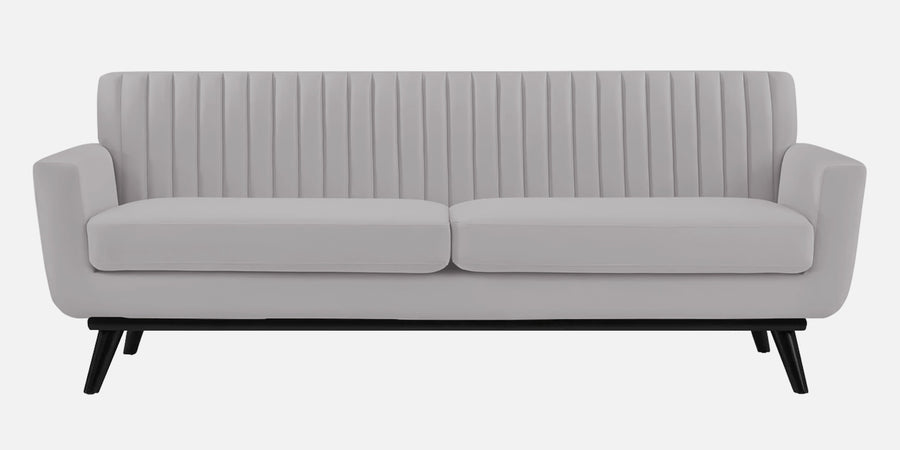Tucker Velvet 3 Seater Sofa In Concrete Brown Colour - Febonic Living