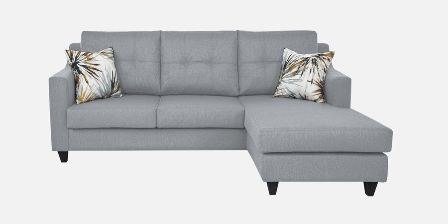 Welly Fabric Lhs Sectional Sofa 2 Lounger In Coin Grey Colour - Febonic Living