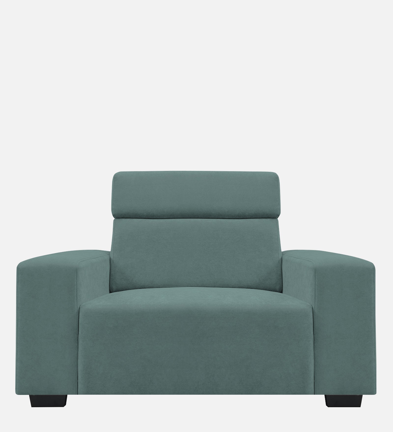 Hiro Fabric 1 Seater Sofa In  Pista Green Colour - Febonic Living