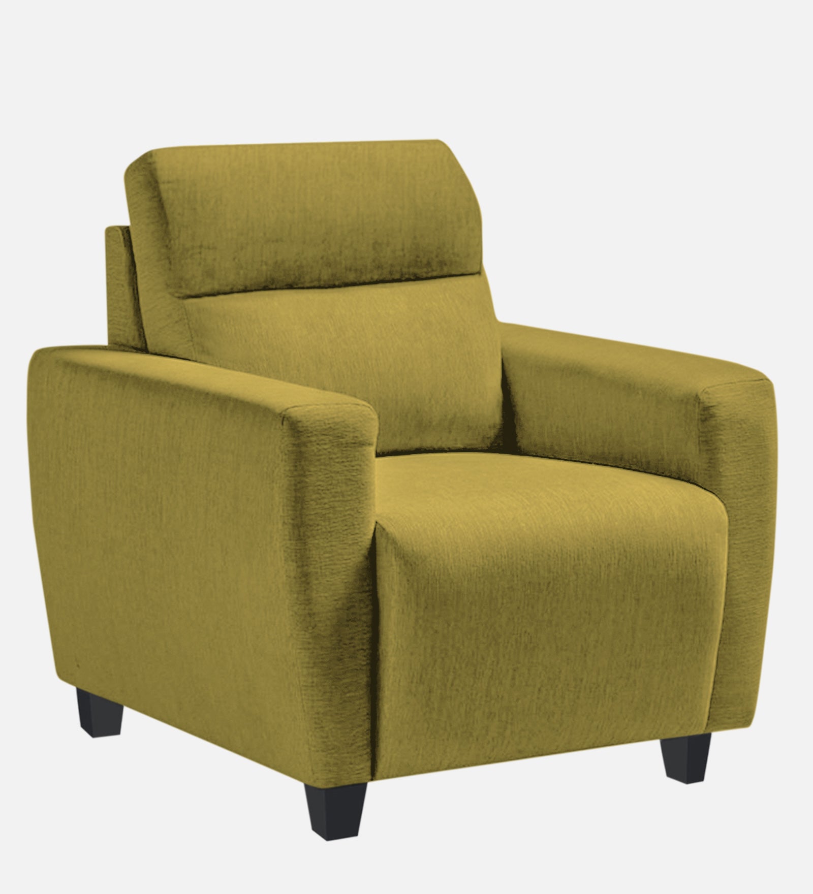 Bakadi Fabric 1 Seater Sofa in Parrot Green Colour