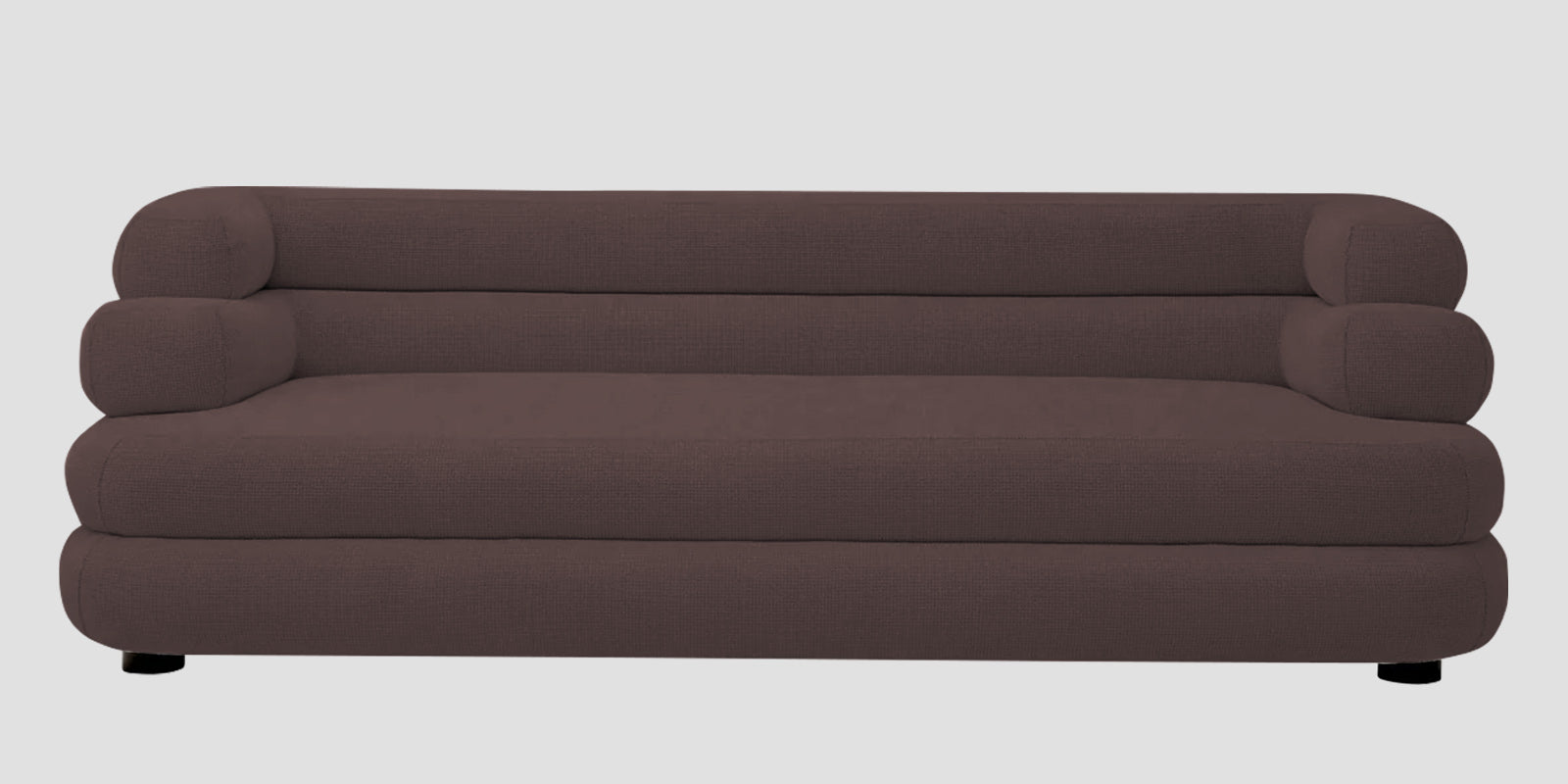 Wener Fabric 3 Seater Sofa in Night Brown Colour