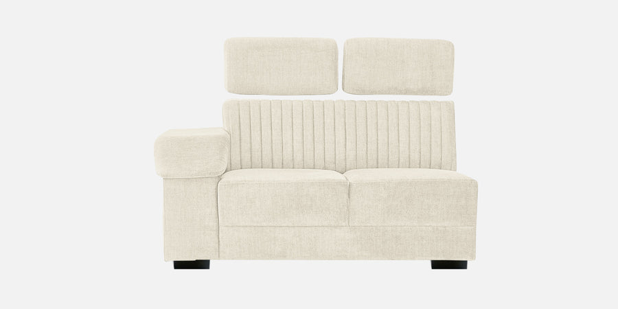 Draco Fabric 6 Seater Corner Sofa In Ivory Cream Colour - Febonic Living