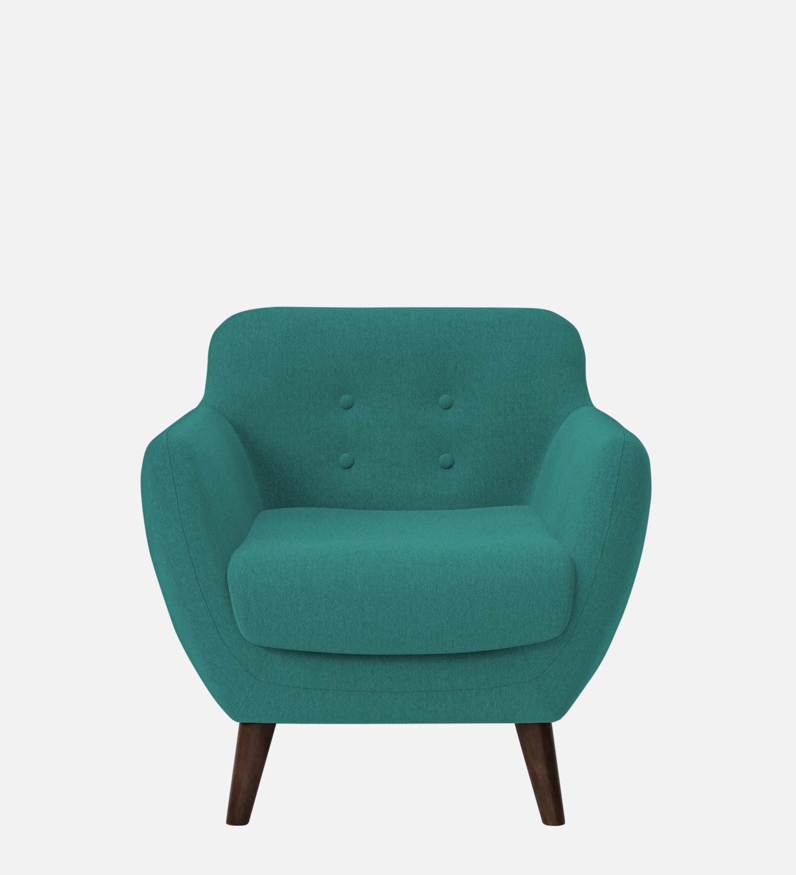 Goofy Fabric 1 Seater Sofa in Sea Green Colour