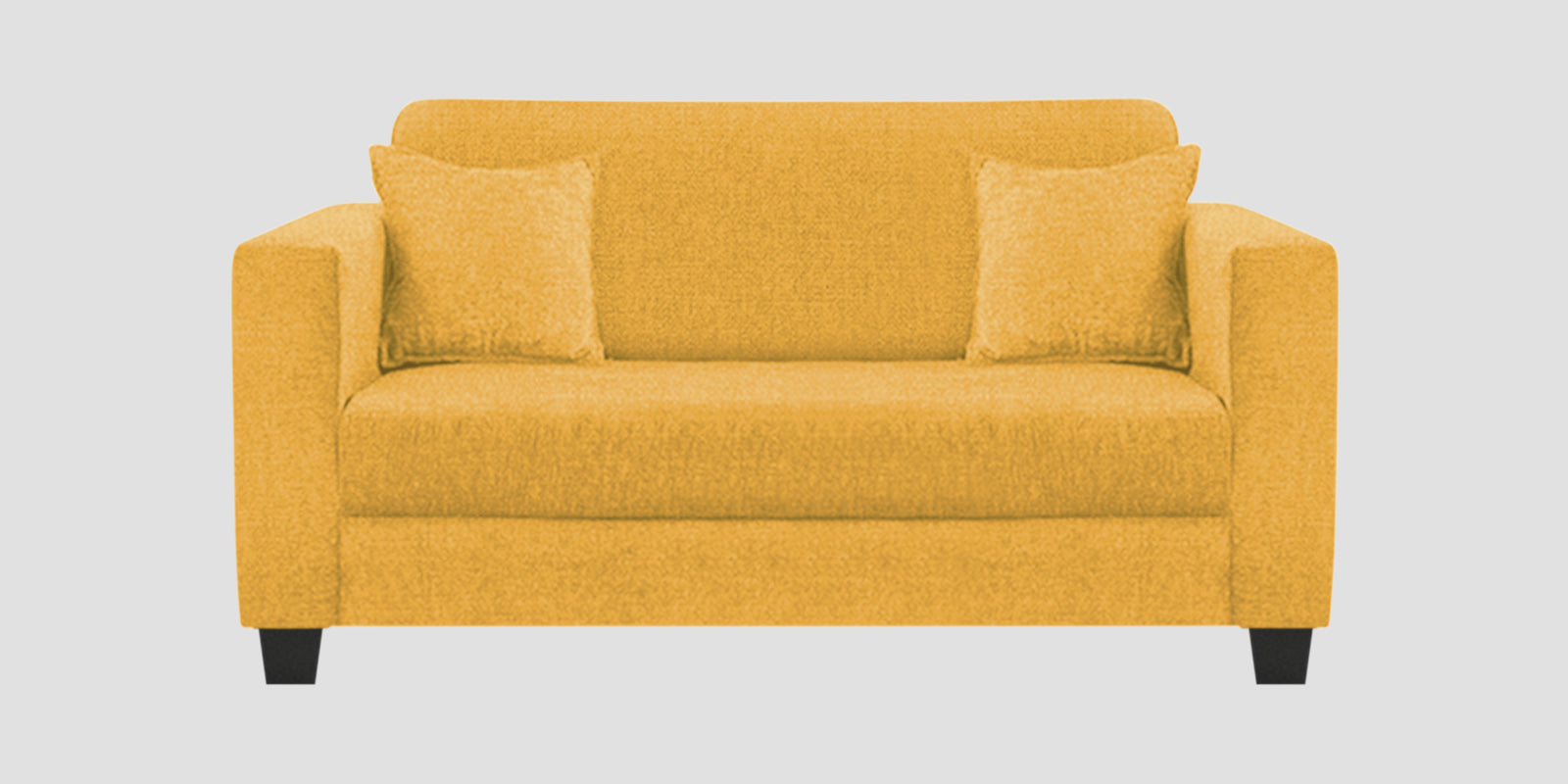 Nebula Fabric 2 Seater Sofa In Bold Yellow Colour - Febonic Living