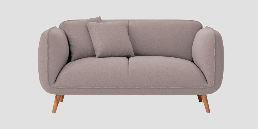 Zia Fabric 2 Seater Sofa In Almond Beige Colour - Febonic Living