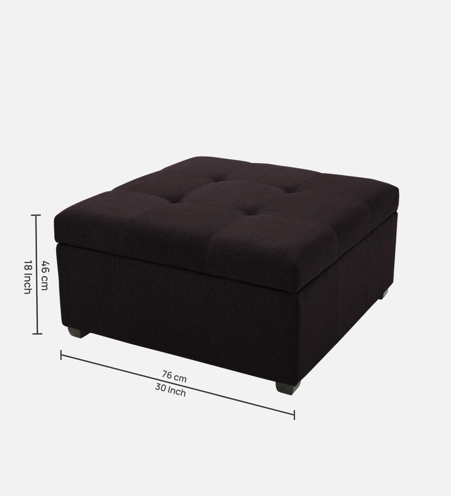 Mubila Fabric Ottoman In Cara Brown Colour With Storage - Febonic Living