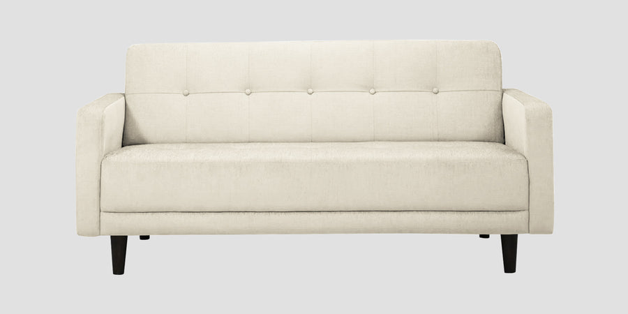 Noha Fabric 2 Seater Sofa In Ivory Cream Colour - Febonic Living