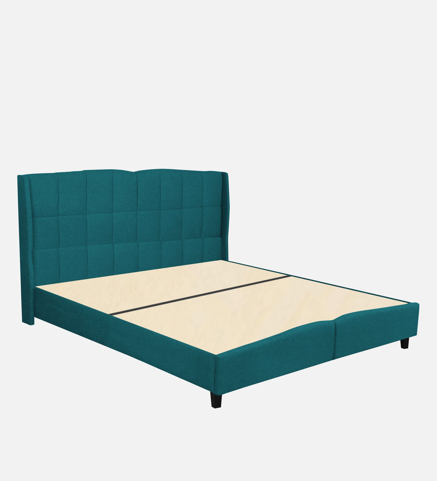 Jovi Velvet Upholstered King Size Bed In Pine Green Colour - Febonic Living
