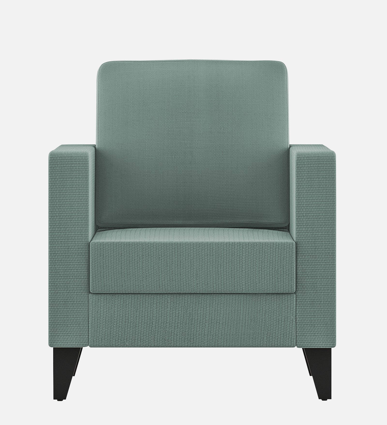 Nori Fabric 1 Seater Sofa In Suka Blue Colour