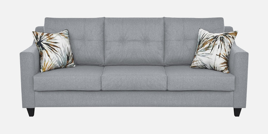 Welly Fabric 3 Seater Sofa In Coin Grey Colour - Febonic Living