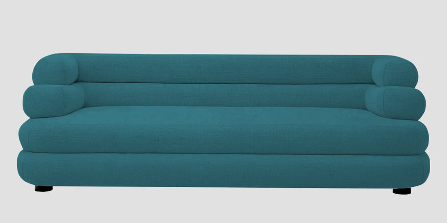 Wener Fabric 3 Seater Sofa In Water Blue Colour - Febonic Living