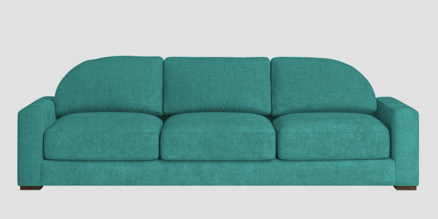 Dara Fabric 3 Seater Sofa In Sea Green Colour - Febonic Living
