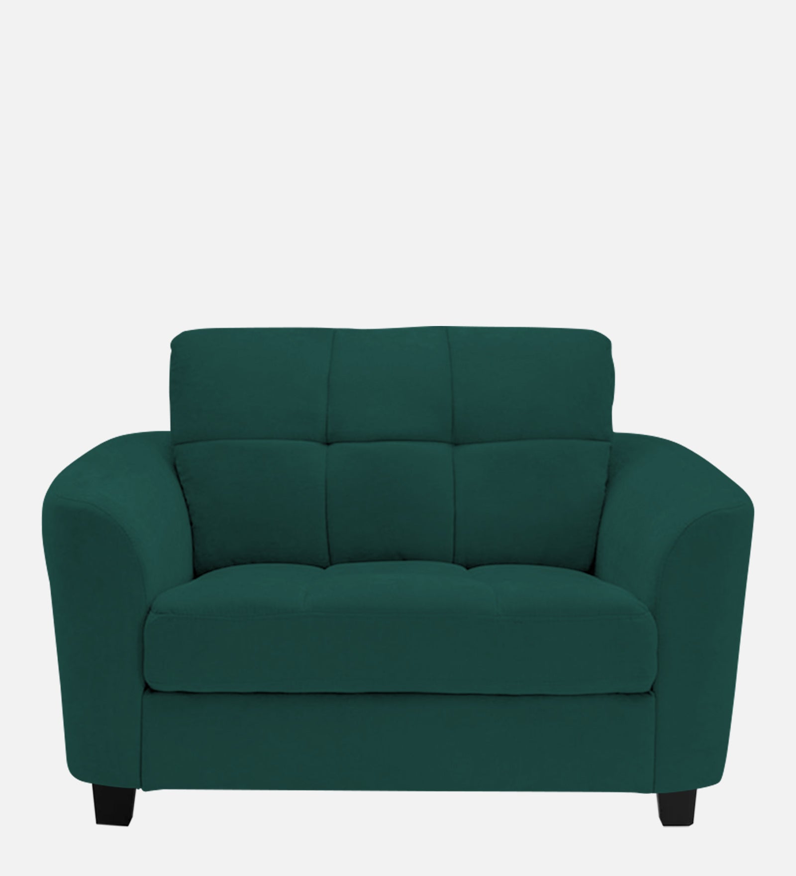 Mulan Fabric 1 Seater Sofa in Sage Green Colour