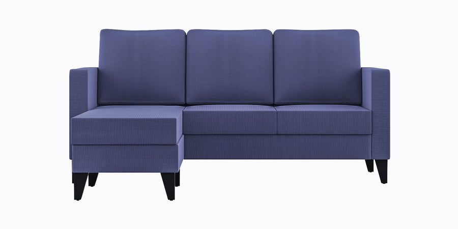 Nori Fabric Rhs Sectional Sofa 2 Lounger In Slate Blue Colour - Febonic Living