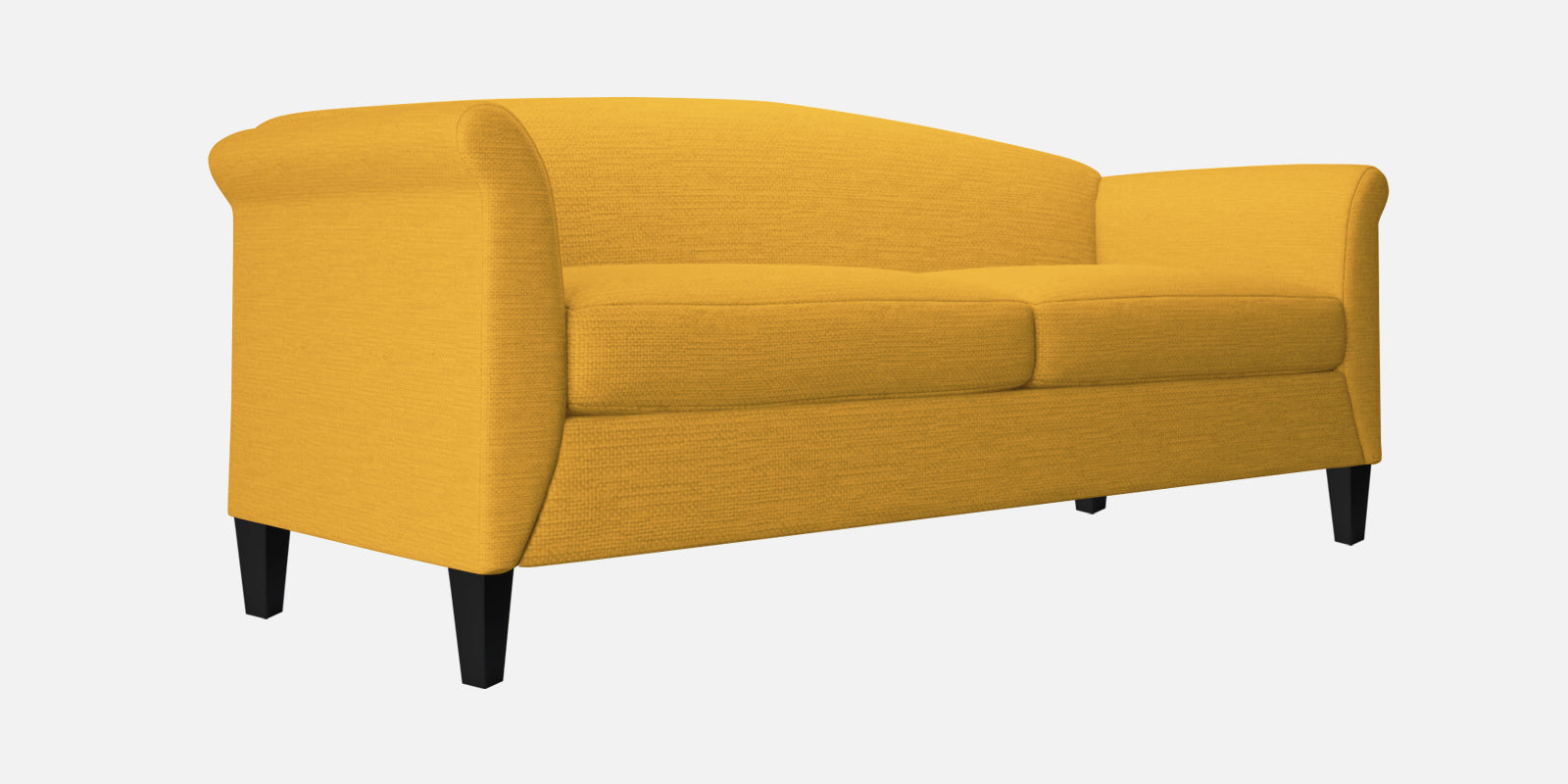 Kimber Fabric 3 Seater Sofa in Bold Yellow Colour