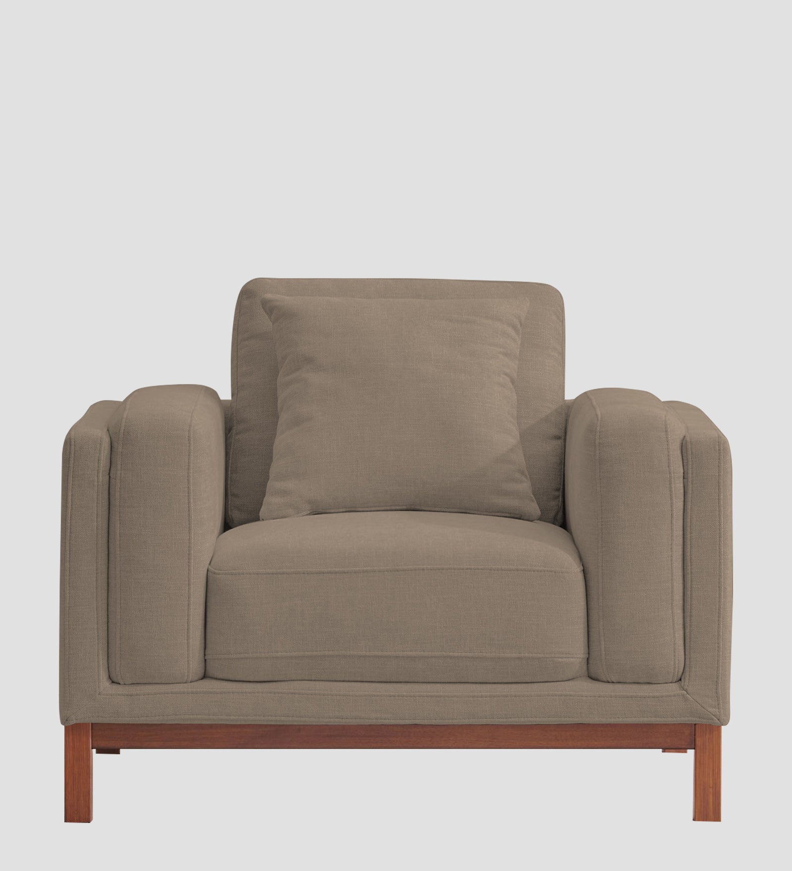Borry Fabric 1 Seater Sofa in Hazel Beige Colour - Febonic Living