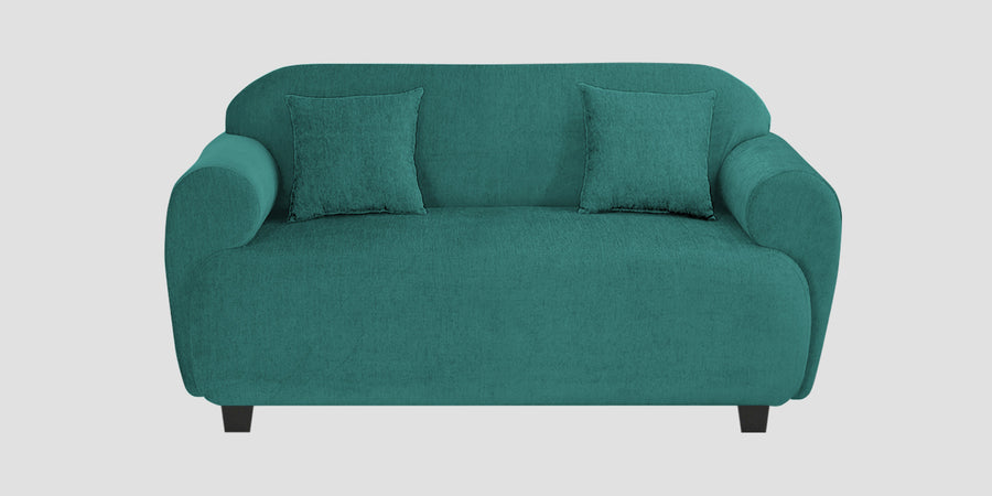 Apollo Fabric 2 Seater Sofa In Sea Green Colour - Febonic Living