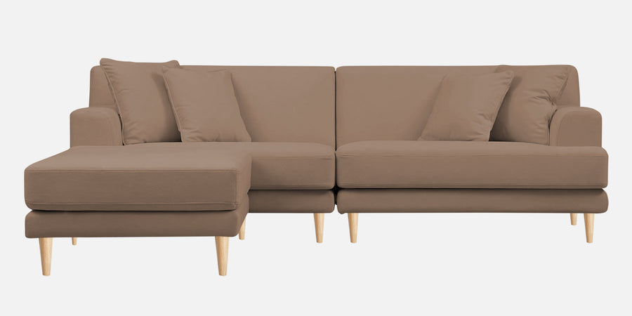 Woody Fabric Rhs Sectional Sofa 3 Lounger In Wheat Beige Colour - Febonic Living