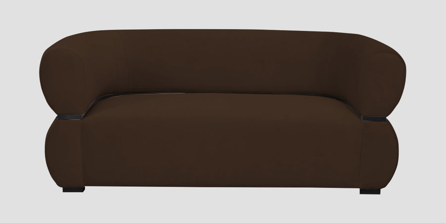 Kula Velvet 2 Seater Sofa In Cholocate Brown Colour - Febonic Living