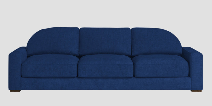 Dara Fabric 3 Seater Sofa In Royal Blue Colour - Febonic Living